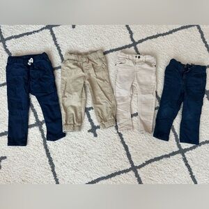 Toddler boy pants navy/tan